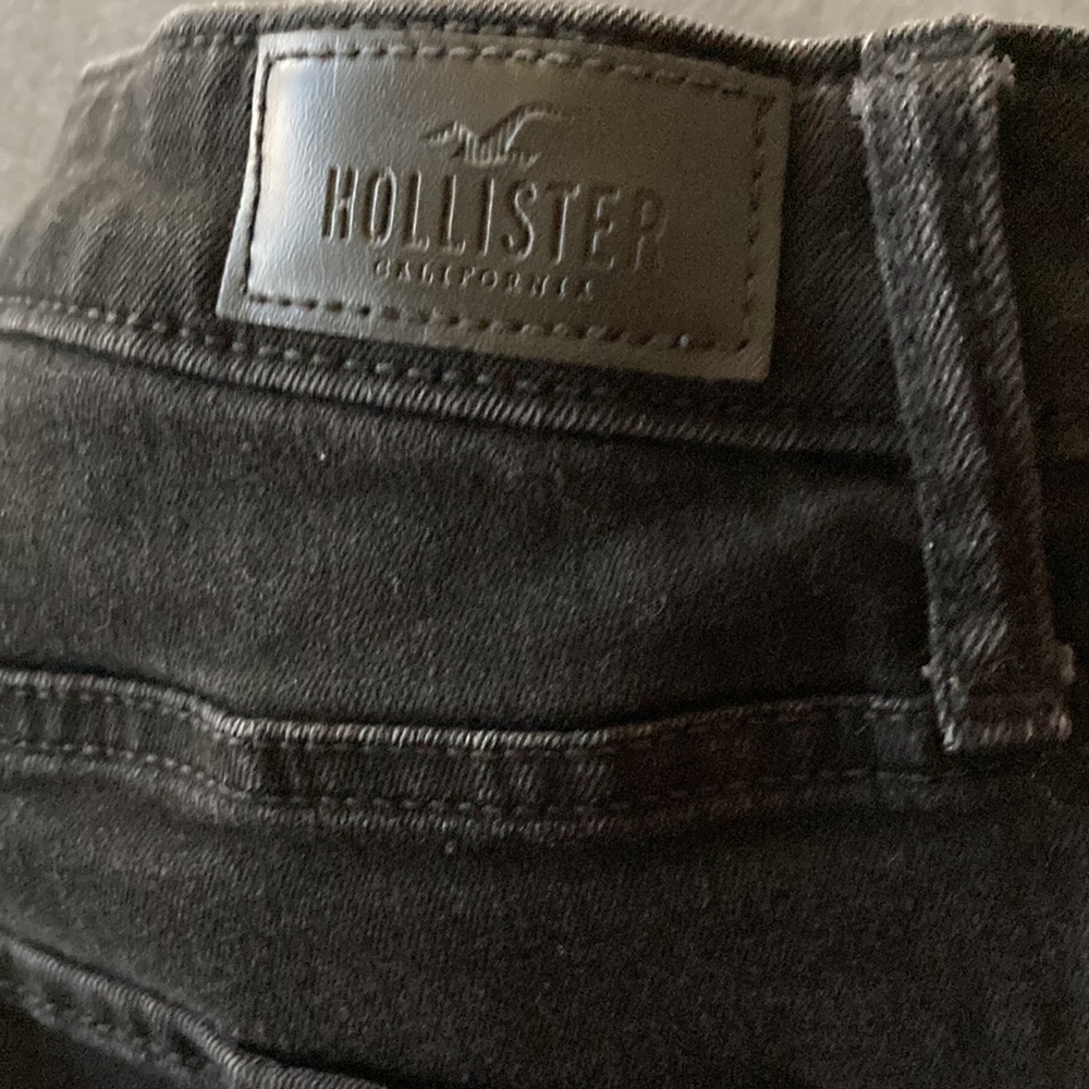 Hollister Distressed black classic stretch jeans W29 L28 High-Rise Super Skinny. - Picture 1 of 15